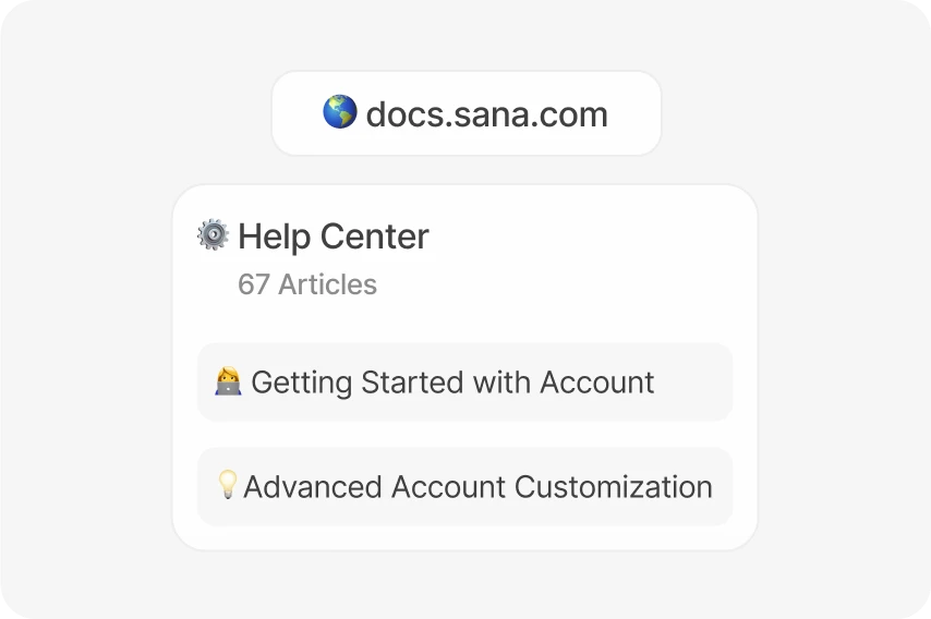 Linking Help Center to AI Assistant